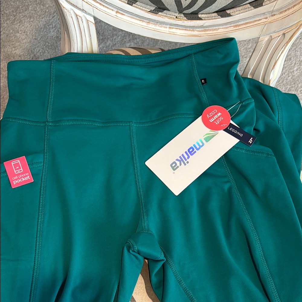 Marika Teal Leggings Med